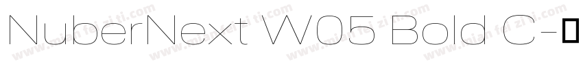 NuberNext W05 Bold C字体转换